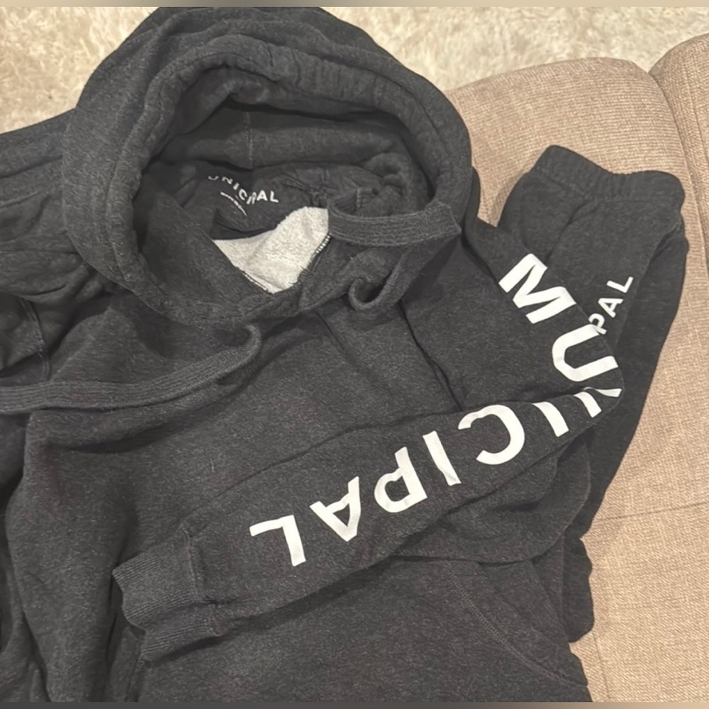 Municipal Black Hoodie & Sweats